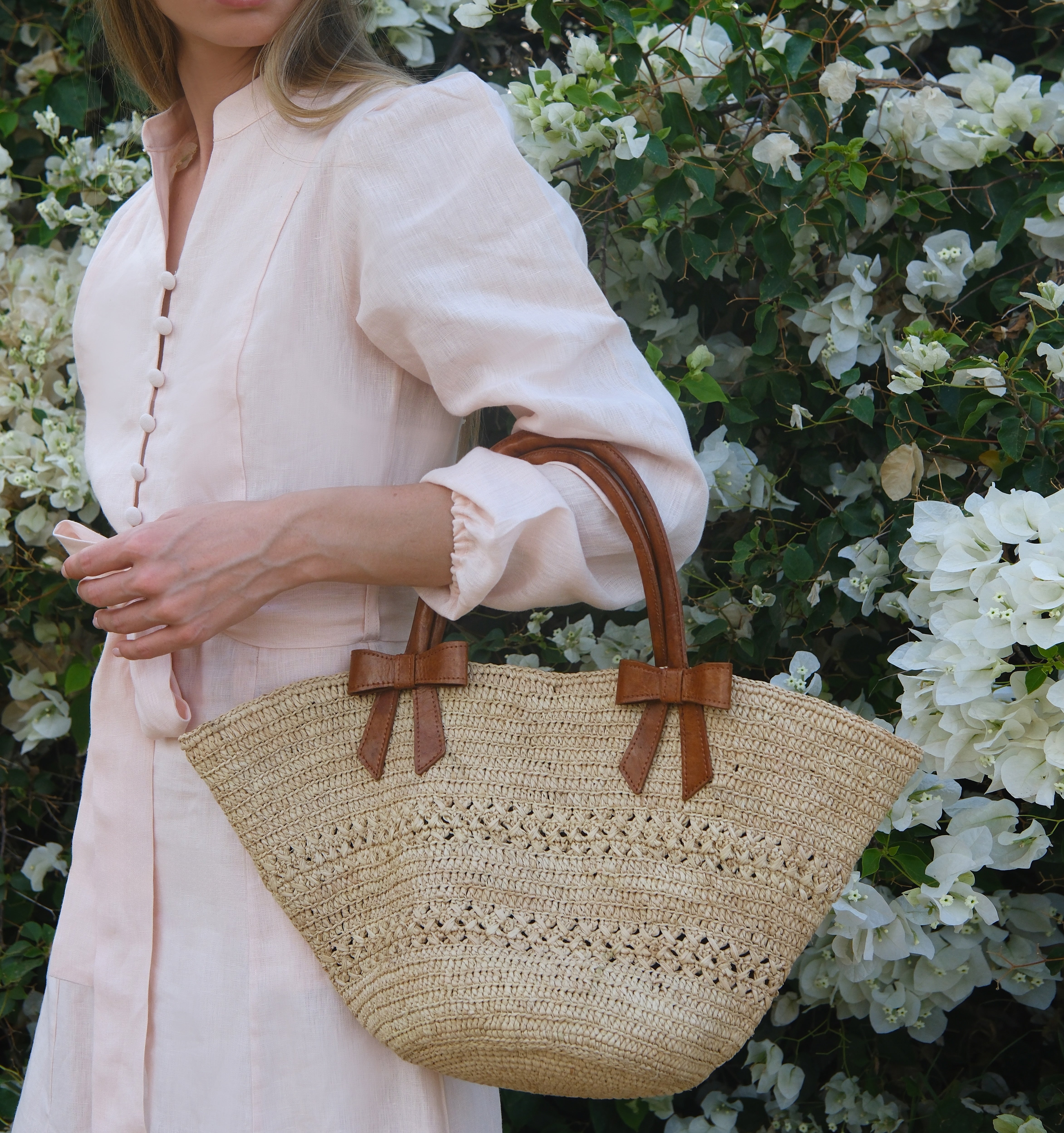Raffia Bag 2 Bows