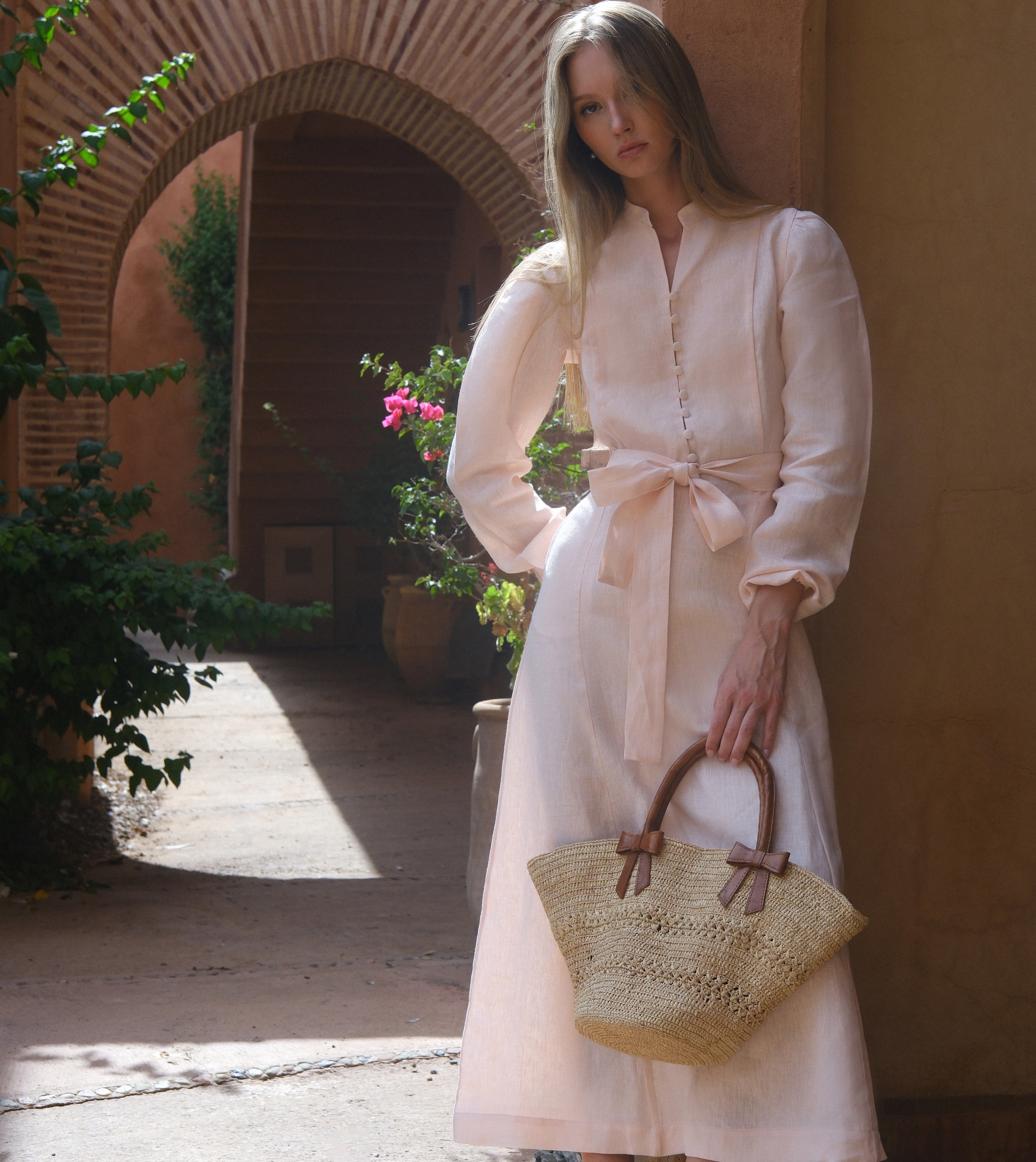 Raffia Bag 2 Bows